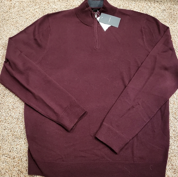 Nordstrom Other - NWT Nordstrom Men's Washable Merino Quarter Zip Sweater